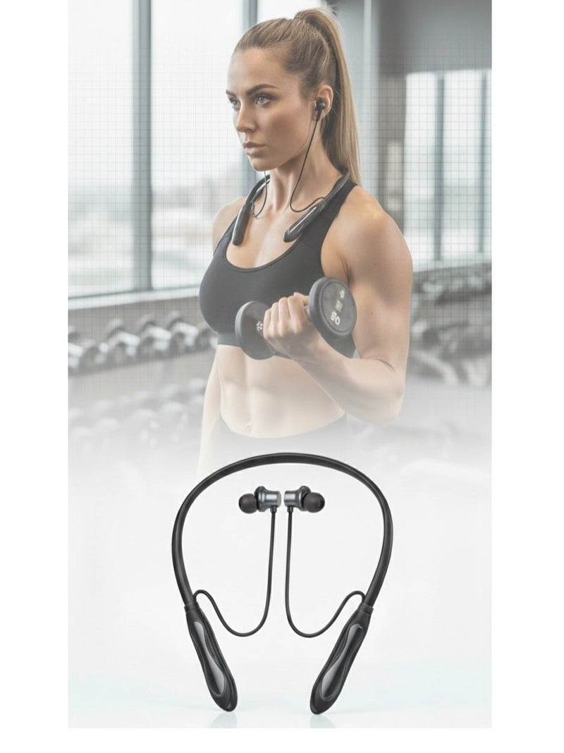 Extreme E Commerce Sports Neckband Earphones: Deep Bass, 37H Battery - Fast Charge, IP55 Water-Resistant, Magnetic Buds for Gym, Calls, Gaming. - Image 1